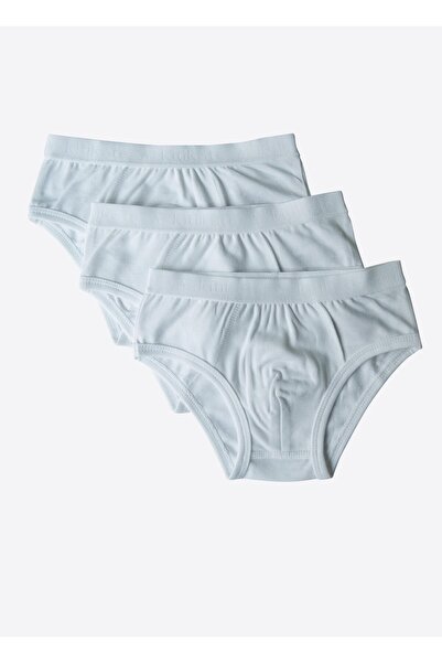 kitikate Organik Klasik Erkek 3'lü Külot Beyaz