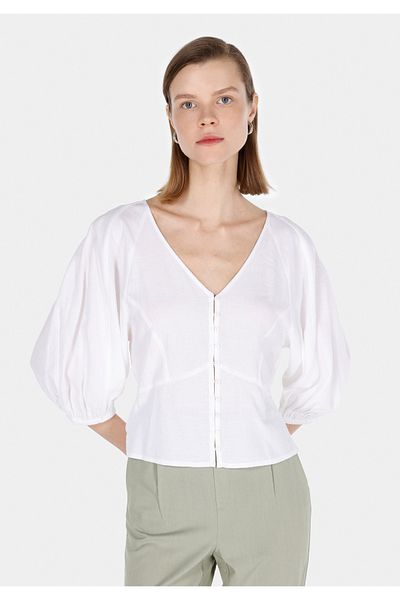 Colin's Cămașă albă pentru femei Slim Fit