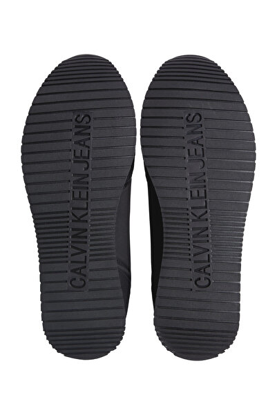 Calvin Klein Erkek Rahat Yüksek Taban Renk Geçişli Süet Detaylı Deri Siyah Sneaker YM0YM01152-0GP