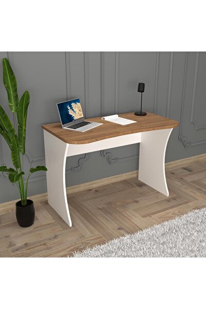 Bimossa S8120 Mila Çalışma Masası Beyaz/ceviz