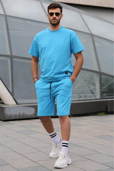Madmext Ανδρικό σορτς Blue Regular Fit 5915