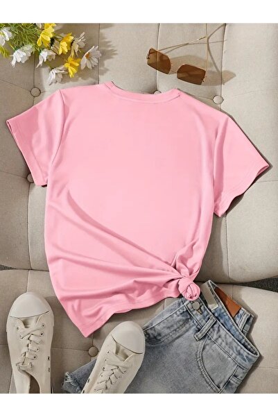 PENTHİLUS Cute Owl Printed Round Neck T-Shirt, Casual Short Sleeve Spring Summer T-Shirt, Women's Clothing