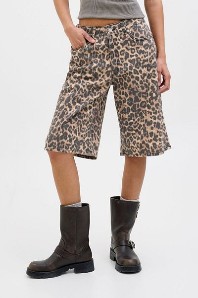 Jack & Jones Sort largi cu model leopard pentru femei - Sarah