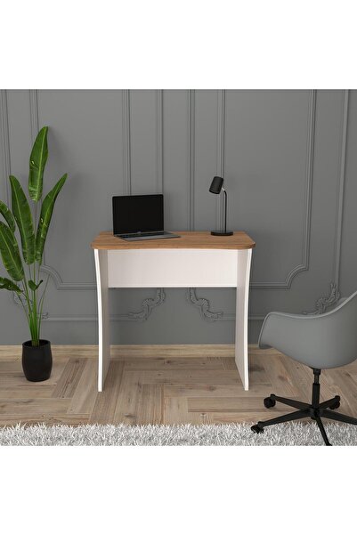 Bimossa S8020 Mila Çalışma Masası Beyaz/ceviz