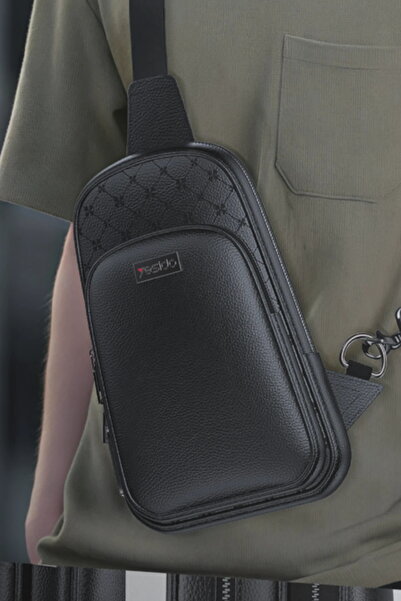 Yesido Fingerprint Reader Metal Lock Safety Precaution Leather Shoulder Bag Wb58