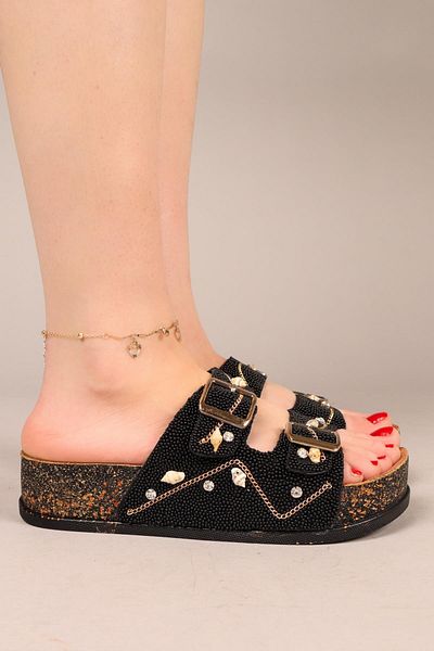 Birikon Artemis Mini Accessory Slippers Black
