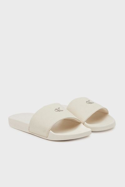 Calvin Klein شبشب نسائي بشعار Ecru Ck