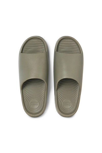 Jack & Jones Erkek Jfwrıpple Moulded Slider Haki Terlik - 12274637