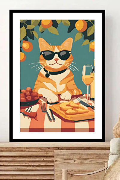 Cat Themed Frame View Mdf Table