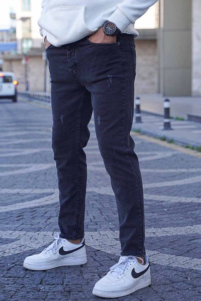 Madmext Tmavý kouřový skinny Fit Jean T6315