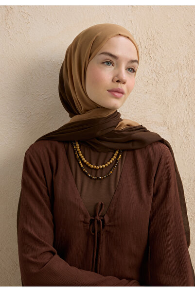 Fresh شال مودال متدرج بني-جملي