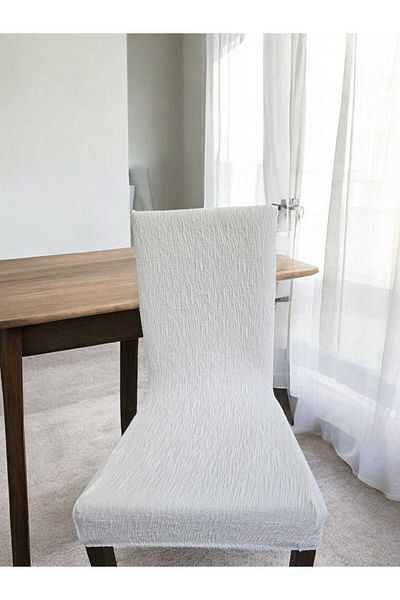 NEFİS HOME Husa scaunului din lycra jacquard cu model de scoarță de copac, elegantă și de protecție