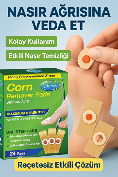 Ulensy 24'lü %40 Salisilik Asitli Nasır Tedavi Seti – Güçlü Nasır Sökücü Ped Ve Solüsyon