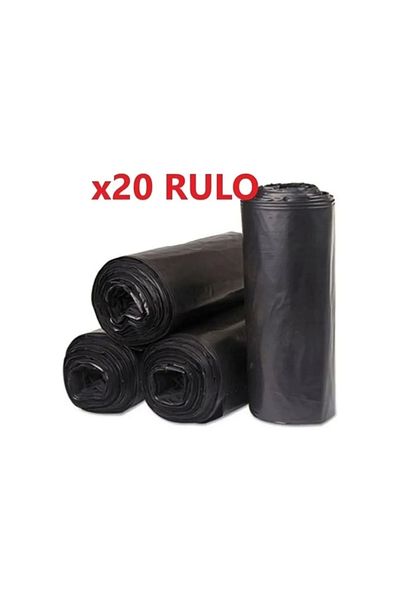 Mçb Group 200 Pieces Industrial (120X150 cm) Large Size Black Garbage Bags 20 Rolls X 10 120 Liter Garbage Containers
