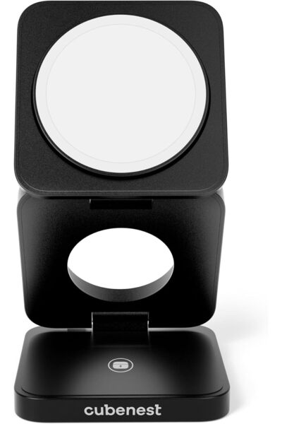 cubenest شاحن لاسلكي مغناطيسي قابل للطي 3 في 1 S312 Pro أسود (أسود)