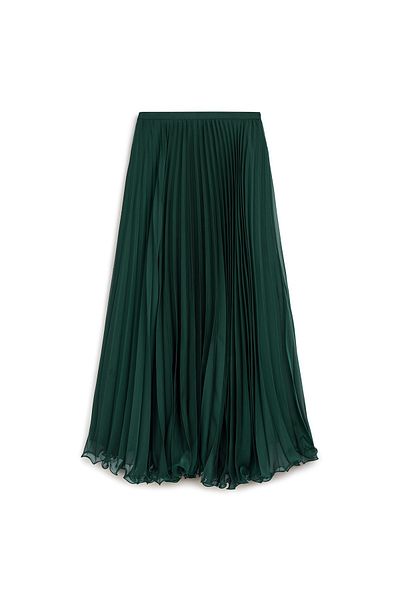 Nisa Luxury Boutique Πλισέ σιφόν φούστα με ελαστική μέση