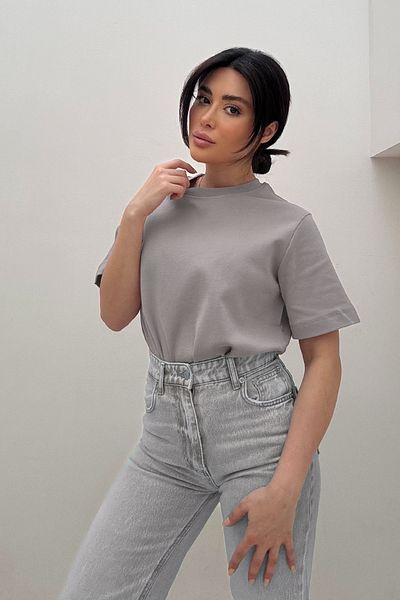 Açelya Okcu Premium Cotton Crew Neck Short Sleeve Women's T-Shirt