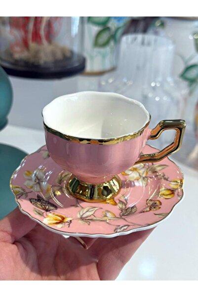 Kosova ELDON PEMBE TEK KİŞİLİK TÜRK KAHVESİ FİNCANI