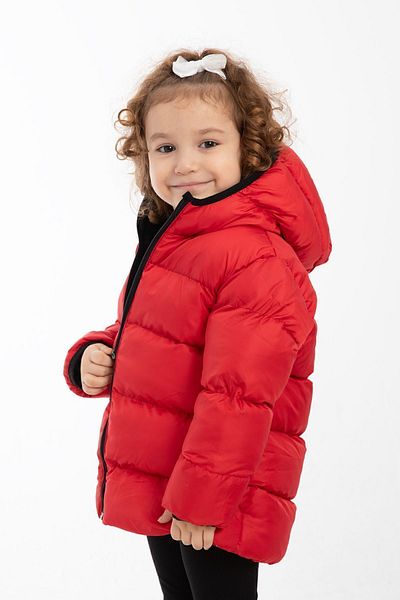 Royalside Sports Girl's Red Fleece Lined Hooded Waterproof Wind Resistant Winter Sports Coat & Coat