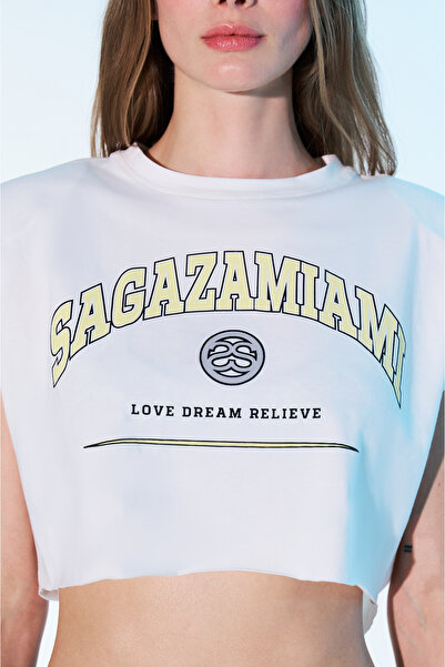 Sagaza Studio Tricou Ss6046 Marlıne Crop