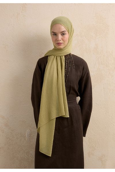 Fresh Modal Krinkil Shawl Thyme