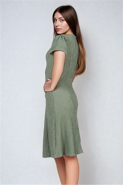 SCREENSHOT Women S Wrap V-Neck Dress - Relaxed and Modern Fit / Different Color Options