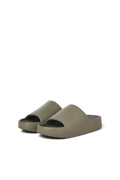 Jack & Jones Men's Jfwrıpple Moulded Slider Khaki Slippers - 12274637
