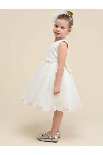 ChatonDor Κοριτσίστικο βραδινό φόρεμα με παγιέτες με λεπτομέρεια στην πλάτη