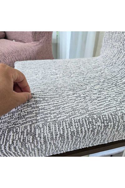 NEFİS HOME Husa scaunului din lycra jacquard cu model de scoarță de copac, elegantă și de protecție
