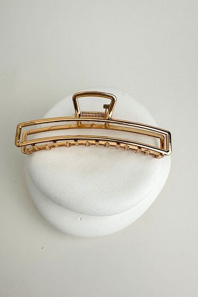 Modex Gold Color Metal Rectangular Latch Buckle (11cm)