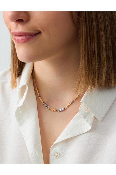 Jimmy Key Mixed Metal Bead Detailed Necklace