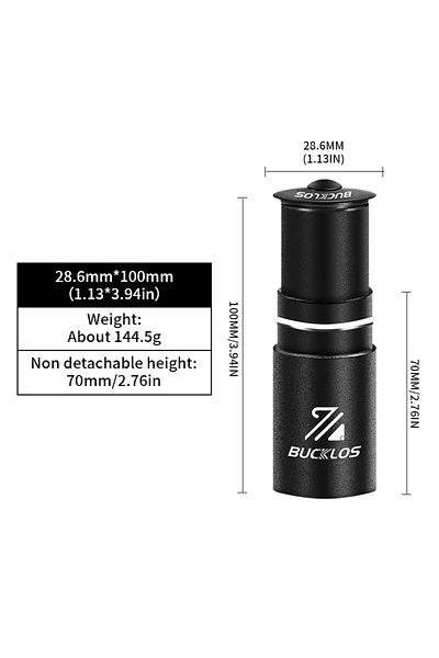 BUCKLOS 100MM BUCKLOS Bike Handlebar Stem Height Extender Aluminum Alloy Handlebar Rise Up Adapter Fork Stem