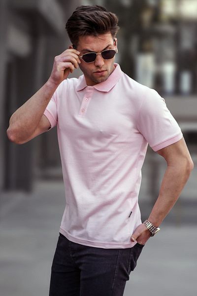 Madmext Základní Powder Polo T-Shirt 4550