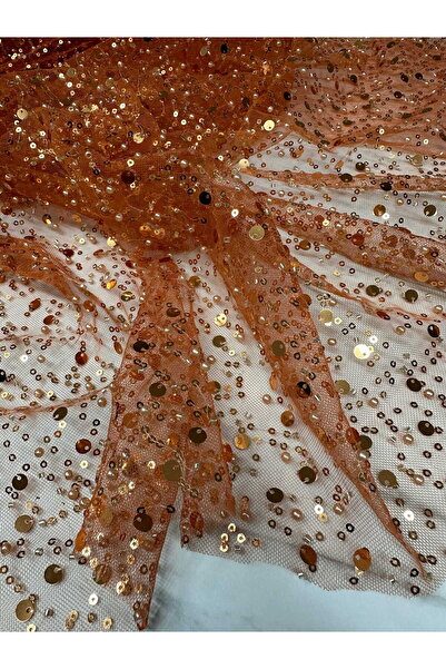 ipekkumaş Fantazi Ürün Turuncu Pul Boncuk İşeme Abiye Elbise Şalvar ÜRÜNÜMÜZ ...