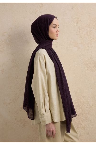 Fresh Modal Krinkil Shawl Purple