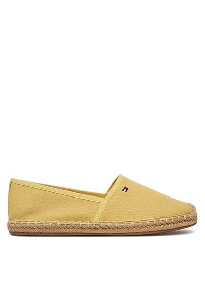 Tommy Hilfiger Women's Round Toe Woven Comfortable Sole Yellow Shoes Fw0Fw08541-Zqm
