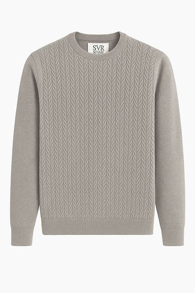 SÜVARİ O Neck Cotton Quality Knitting Sweater