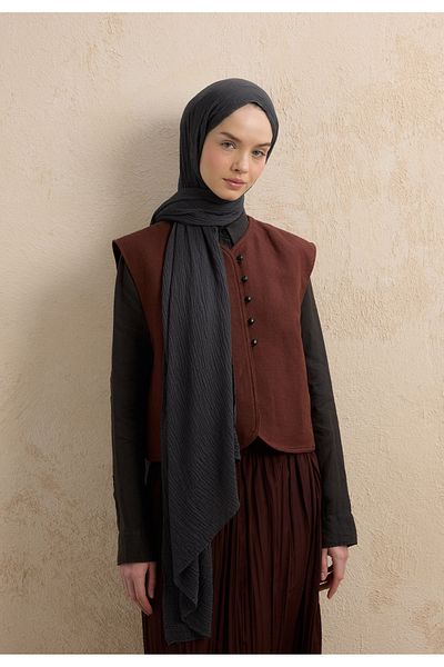 Fresh Modal Krinkil Shawl Smoked