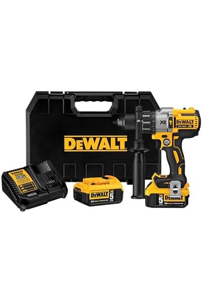 Dewalt طقم مثقاب مطرقة بدون فرشاة بثلاث سرعات، أصفر/أسود، DCD996P2-B5