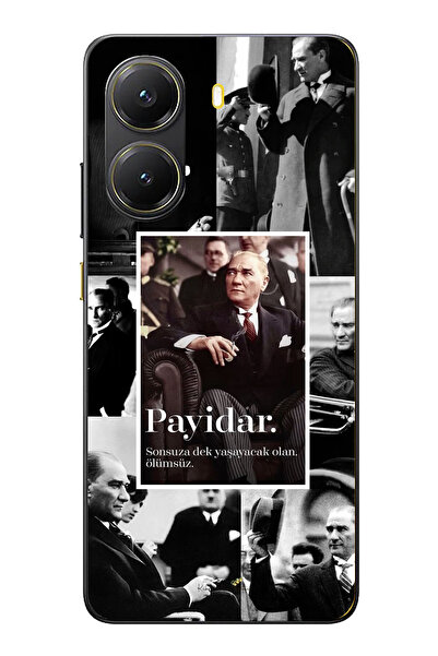 TechTree POCO X7 PRO Uyumlu Atatürk Payidar Şeffaf Silikon Kılıf