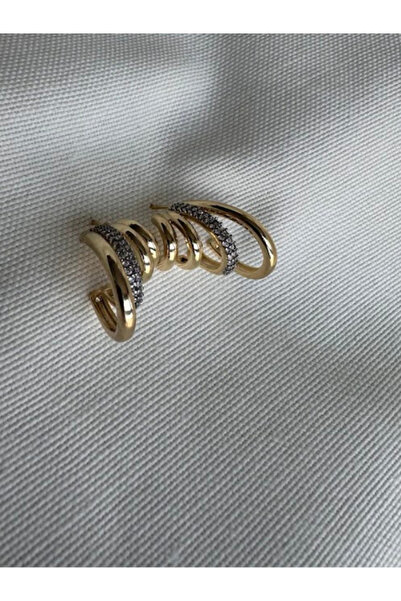 bijuxbymrv Çoklu Halka Minik Taşlı Küpe