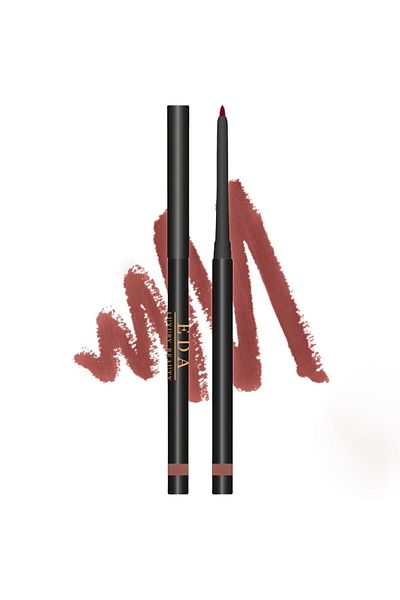 EDA LUXURY BEAUTY Elegance Pink Coffee - Automatic Luxury Contour Pen, Waterproof Vegan Lip Pencil