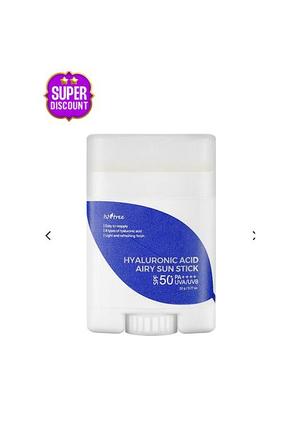 Isntree Isntree Hyaluronic Acid Sunscreen Stick 22g - Chemical Filter, 8 Types of Sunscreen Stick