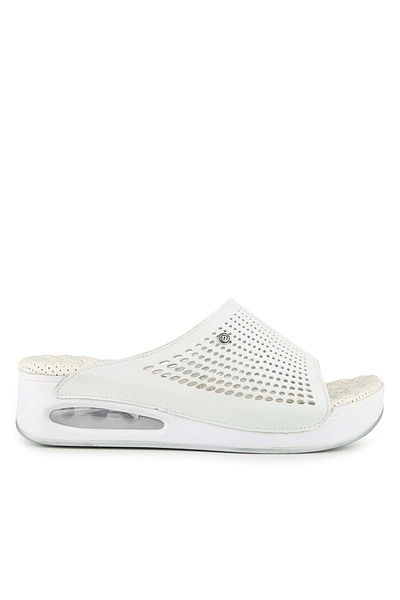 Muya Дамски чехли Rive Anatomical Air Max Sole Heel Spur, бели