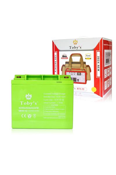 TOBYS Toby's BTY 55A Battery 55000mAh Power, Rechargeable Battery With 220V Power Inverter Best