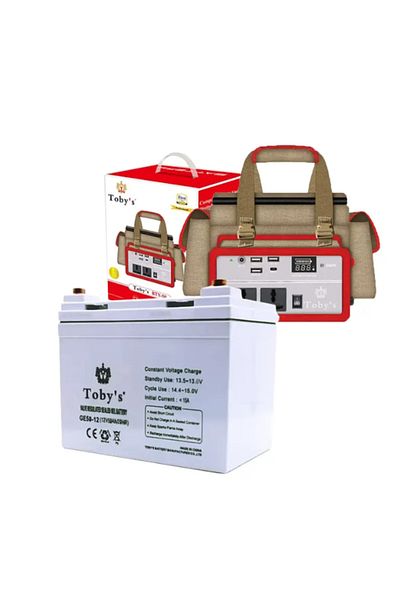 TOBYS Toby's BTY 50A Battery 50000mAh Power, Rechargeable Battery With 220V Power Inverter