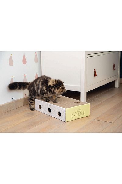 Beeztees Kitten Cardboard Scratching and Toy, 25X42X10Cm