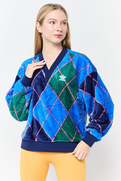 adidas Women Sportswear Fit Long Sleeve Outdoor Sweatshirt, Multicolor