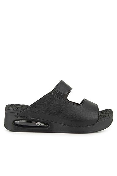 Muya Γυναικείες παντόφλες Beso Anatomical Air Max Sole Heel Spur Μαύρες