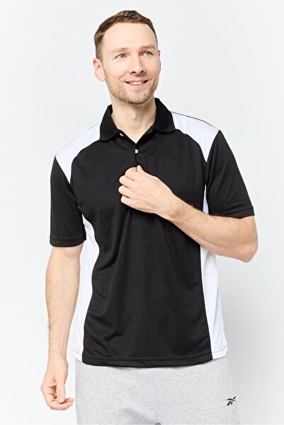 FeatherLite قميص بولو رجالي بقصّة عادية وأكمام قصيرة بلونين، أسود